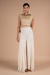 Gold Crepe Sharara1144 video